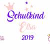 Bügelbild Schulkind 2020 mit Namen , Krone und Sternen Bild 2