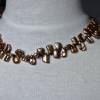 Perlenkette aus echten braunen Perlen, festliche extravagante Perlenkette mit 14 K Gold, Geschenk für Frauen Bild 4