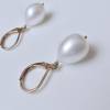 Perlenohrringe Tropfen 10 x 13 mm als Blickfang, eleganter Brautschmuck oder Geschenk für Frauen Bild 3