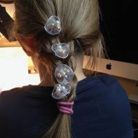 Perlencurlies Haarspiralen Perlen-Haarschmuck, Hochzeitsfrisur mit echten Perlen Bild 2