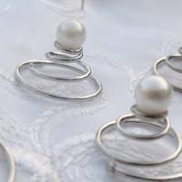 Perlencurlies für romantische Frisuren -Hochzeit oder Kommunion-mit echten Perlen Bild 6