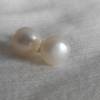 Perlenohrstecker 10 mm/ 925 weiß ivory Brautschmuck echte Perlen Hochzeit Bild 3