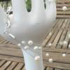 Schwebende Perlen auf leichtem Draht mit Silberschloß, zarter Schmuck, Hochzeitsschmuck Bild 7