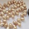 Festliche Perlenkette aus echten Perlen mit 14K-Goldverschluß extra lang, Geschenk für Frauen Bild 2