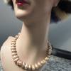 Festliche Perlenkette aus echten Perlen mit 14K-Goldverschluß extra lang, Geschenk für Frauen Bild 4