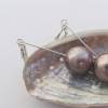 Perlen-Ohrringe aus  großen Edison-Perlen 13 mm rosa-lavendel Bild 3