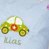Autokissen mit Namen, personalisiertes Kissen mit Namen Auto, Babykissen Name, Kinderzimmer Bild 2