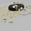 Dekorativer dreiteiliger Brautschmuck, zur Hochzeit schwebende Perlen als Ohrhänger, Kette und Armband, Keshi-Perlen, memory wire Bild 7