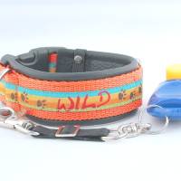 Clickerarmband »Wild« mit echtem Leder unterlegt + abnehmbaren Verbindungsband aus der Halsbandmanufaktur von dogs & paw Bild 1