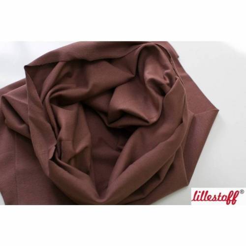 0,5m lillestoff Bio-Schlauchbündchen, glatt, kakao
