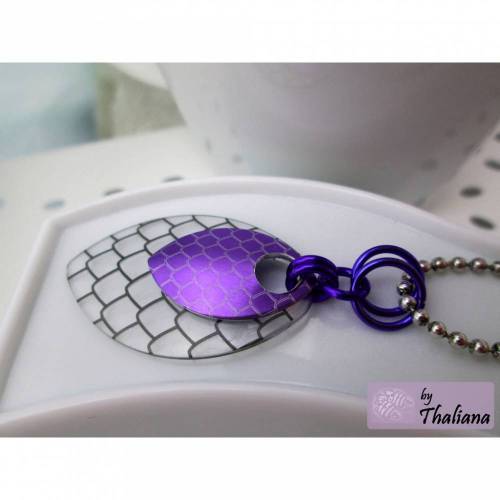 DragonScale Pure Kette Lila Drachenschuppen lila
