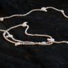 Perlenschmuck aus echten Perlen, lange Kette und Armband, echte Süsswasserperlen, edler Perlenschmuck Bild 2