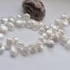 Perlenkette Tropfenperlen mit 14K Gold-Verschluß weiß Bild 1