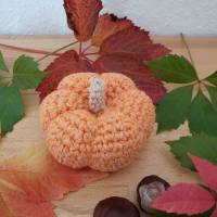 Häkelkürbis als Herbstdeko, gehäkelte Kürbisse, Herbst Dekoration, Wohndekor handgemacht Bild 4