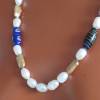 Elegante Perlenkette aus echten Perlen, festlich glänzend Bild 3