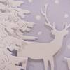 Elegant in weiß-blau Weihnachts Karte mit kühlen Winterfarben Bild 2