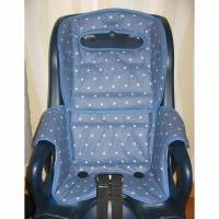 ERSATZBEZUG Auflage für Fahrradsitz Jockey Comfort Fahrradsitzbezug Sterne blau wasserabweisend Baumwolle Bild 1