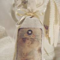 Lavendelsäckchen  weiß pastell shabby Duftbeutel Sachet Lavendelkissen Muttertag Bild 2