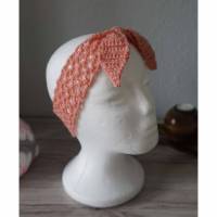 Haarband  Bandeau Stirnband  gehäkelt rosa ab 50cm  Kinder Damen  amigoll9 Handmade Bild 1