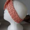 Haarband  Bandeau Stirnband  gehäkelt rosa ab 50cm  Kinder Damen  amigoll9 Handmade Bild 3