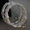 Armreif weiß-gold Spiralarmband Hochzeitsschmuck Memory-Wire Bild 3