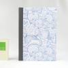 Notizbuch, maritim, blau weiß, A5, Meer, Delfin, Anker, handgefertigt, 200 Seiten Recyclingpapier Bild 2