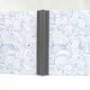 Notizbuch, maritim, blau weiß, A5, Meer, Delfin, Anker, handgefertigt, 200 Seiten Recyclingpapier Bild 3