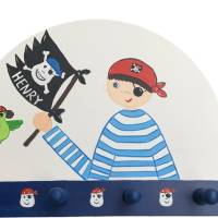 Kindergarderobe "Kleiner Pirat “ Garderobe Kinderzimmer Bild 2