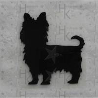 Bügelbild - Hund / Terrier (Silhouette) - viele mögliche Farben Bild 1