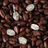 Anhänger "Kaffeebohne" an anschmiegsamen Schlangenkette der natürlichen Arabica-Bohne nachgeformt in 925 Silber Bild 4