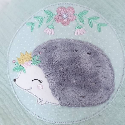 Digitale Stickdatei Igelchen Doodle 10x10 - 20x30 cm (4x4 - 8x12") Stickrahmen