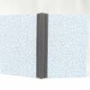 Notizbuch, blau grau, A5, pastell, handgefertigt, 200 Seiten Recyclingpapier Bild 3