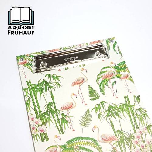 Klemmbrett DIN A5 Clipboard Pinnwand Flamingos