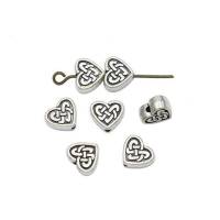 20x Metallperlen Herzförmige Perlen Keltischer Knoten Spacer Antik Silber Bild 1