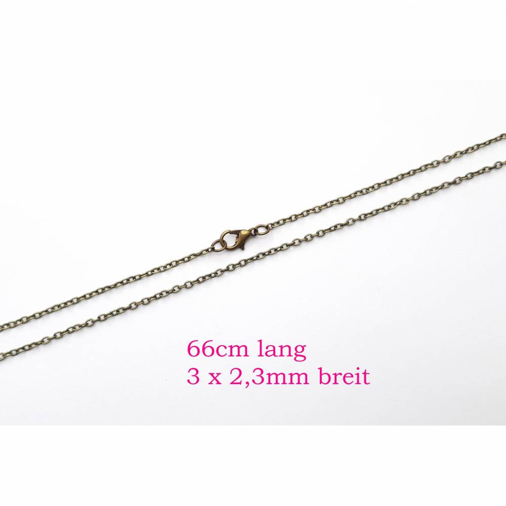 Gliederkette bronzefarben 66cm lang Halskette inkl. Verschluss Bild 1