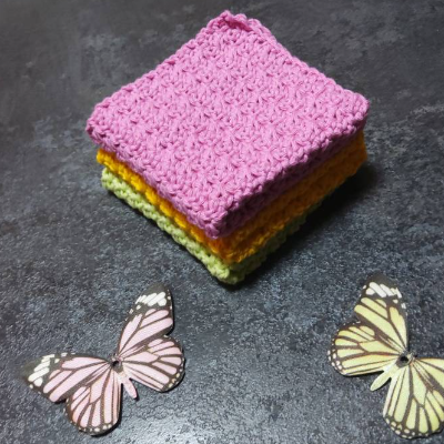 3er Set Spüllappen, Waschlappen Farbwahl