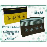 ITH Stickdatei Ritter Kulturtasche Bild 1