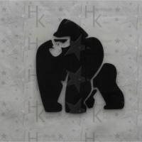 Bügelbild - Gorilla / Affe - viele mögliche Farben Bild 1