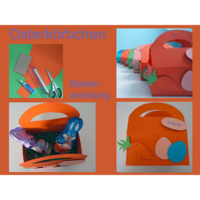 Bastelanleitung für ein praktisches Osterkörbchen