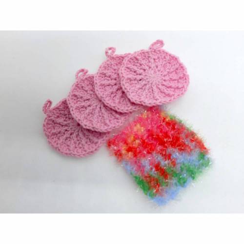 Abschminkpats Kosmetikpads waschbar Set rosa 