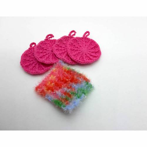 Abschminkpats Kosmetikpads waschbar Set pink