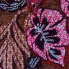 Jersey Viskose Batik Ethno braun mit Blumen Afrika 50 cm x 145 cm Nähen Stoff Bild 6