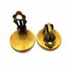 10 x Ohrclips Bronzefarben für 16mm Cabochon Clipse Ohrclipse Ohrring ohne Loch kein Ohrloch (CL7) Bild 4