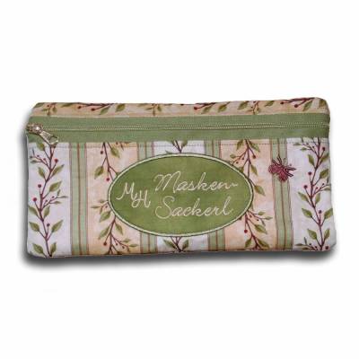 Deine Tasche - Dein Text - Personalisiertes Schminktäschchen Provence gestickter Wunschtext Monogramm