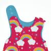 2tlg. Baby-Set Mädchen Knotenmütze + Strampler "Regenbogen" Geschenk Geburt Bild 2