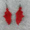 Ohrringe Fledermaus Flügel Rot Lace Bild 1