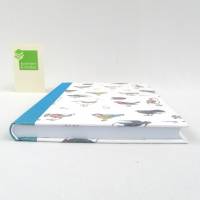 Hardcover Notizbuch, Vögelchen, türkis, DIN A5, 100 Blatt Fadenheftung Recyclingpapier Bild 3