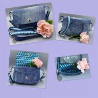 Eine Eleni Bag aus Jeans, Schnittmuster von Unikati - Jede Naht ein Unikat Bild 1