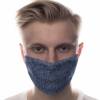 Baumwolldruck Jeansoptik grob Streifen für Stoffmasken für Jungs und Männer  Bild 2