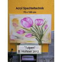 Acrylgemälde "Tulpen" 70 x 100 cm Bild 1